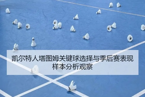 凯尔特人塔图姆关键球选择与季后赛表现样本分析观察